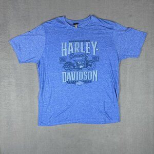Harley Davidson Men's Blue T-shirt